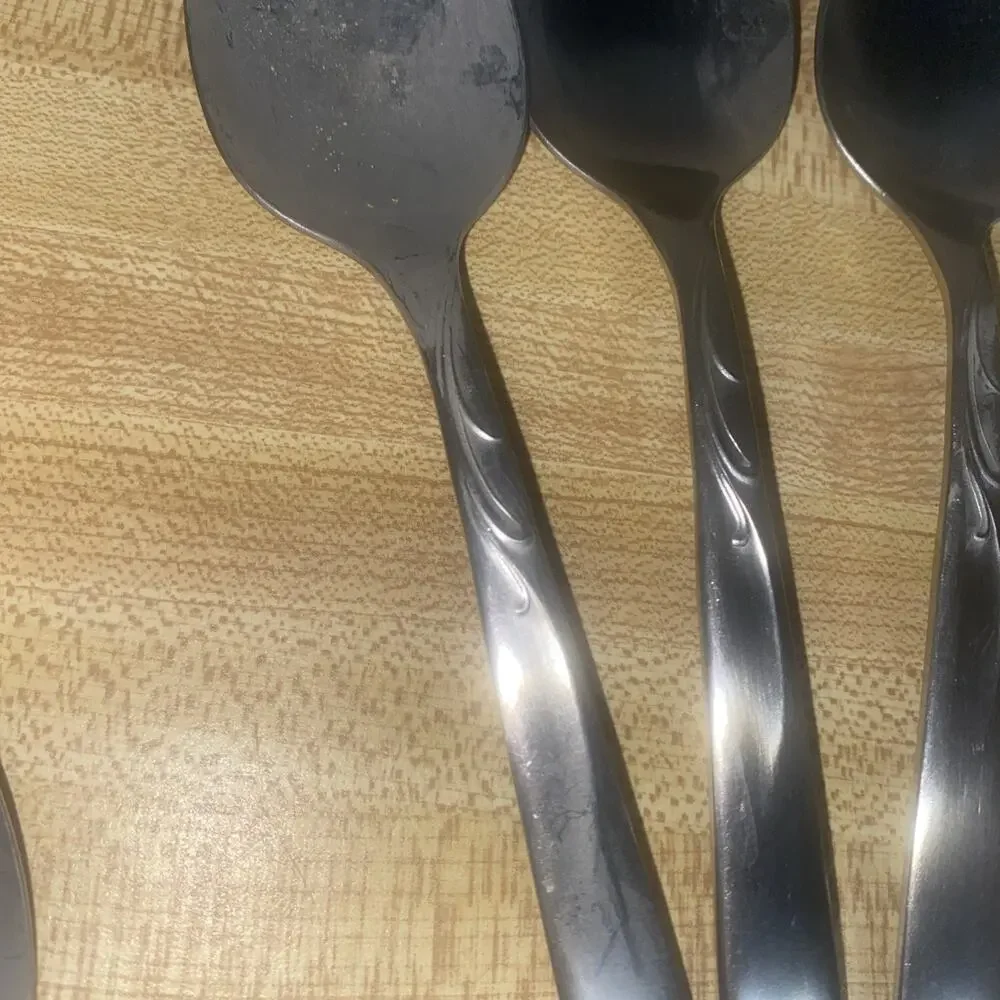 MCM Vintage IS Garden Manor Stainless Steel Flatware 35 Pc Set International USA